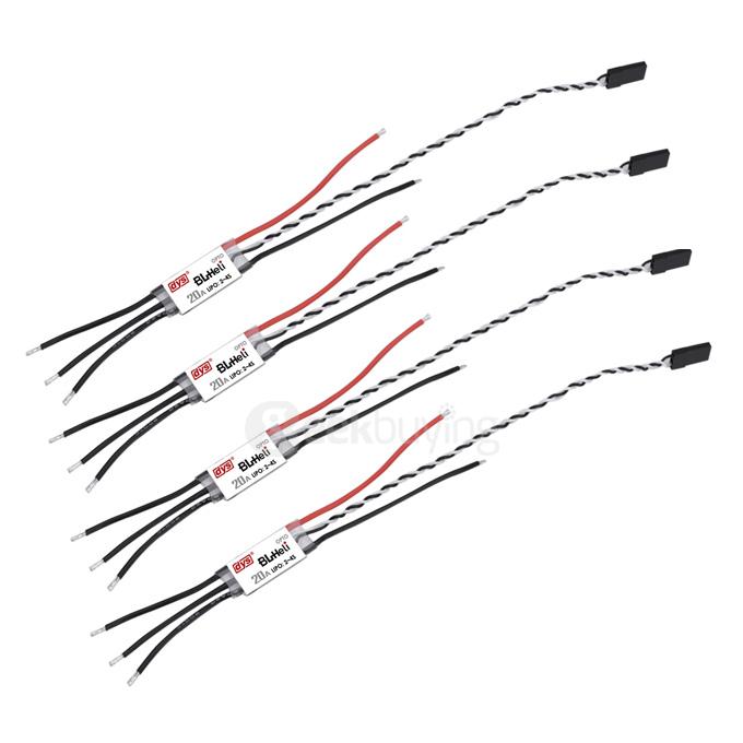 DYS BL20A Mini 20A BLHeli ESC OPTO 2-4S for QAV160/180/250/300/330 DYS BE1806 2300KV Brushless Motor 2-3S