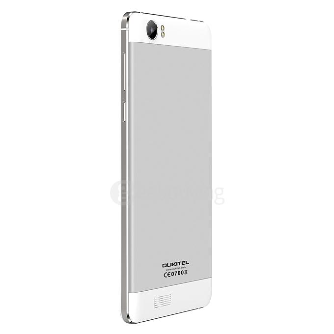 Oukitel K6000 5.5inch IPS HD 4G LTE 6000mAh Android 5.1 Smartphone 64-Bit MT6735 Quad Core 2GB 16GB 13.0MP - White
