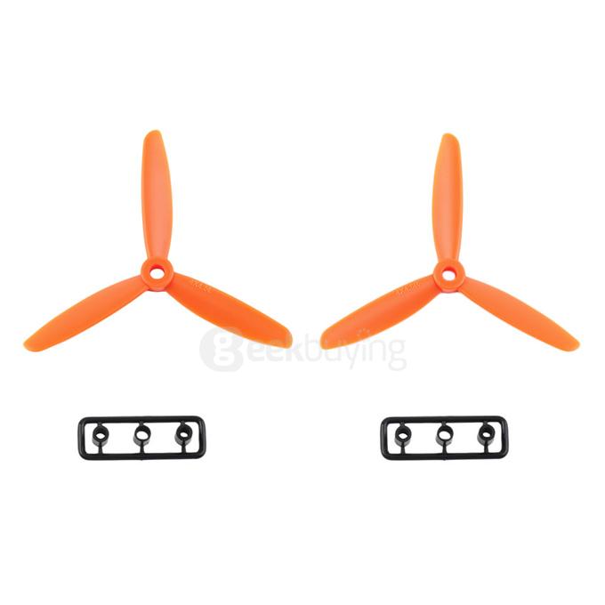 4045 3-Blade Propellers CW CCW - Orange
