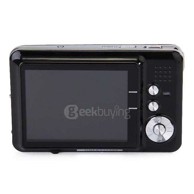 Amkov CD-FE 2.7inch TFT 18MP CMOS Wide Angle 8X Digital Zoom Digital Camera w/ SD Slot - Black