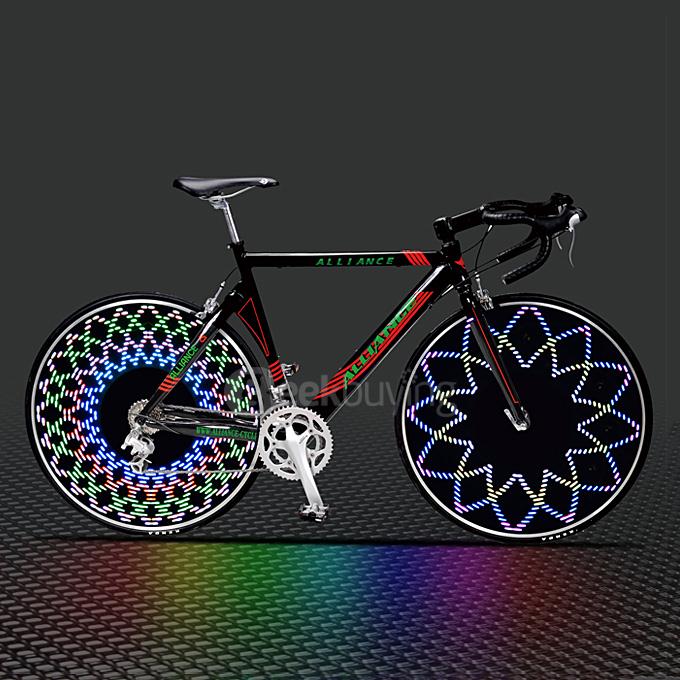Bicycle Bike CHT-0313B 14 LED 45 Patterns Waterproof Wheel Spoke Light - Blue