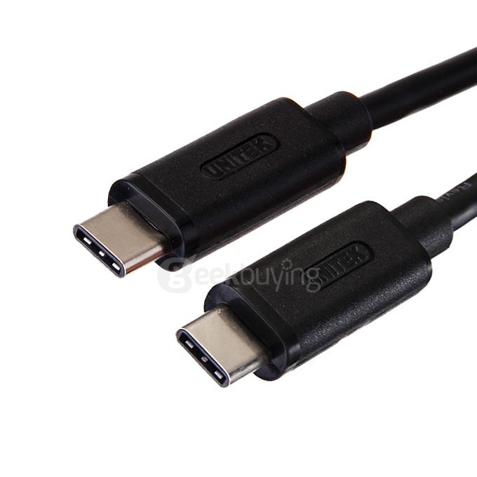 UNITEK Y-C477BK USB 3.0 Type-C Male to USB-C Male Adapter Converter Cable 1.0M - Black
