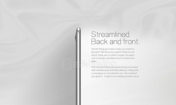 DOOGEE Y100 Plus 5.5inch 64bit 4G Android 5.1 2GB 16GB Smartphone MTK6735 Quad Core 2.5D Corning Gorilla Glass - White