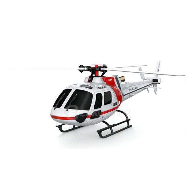 XK K123 6CH Brushless AS350 Scale 3D6G System RC Helicopter BNF Without Transmitter