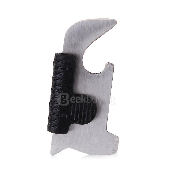 10-In-1 Multitool Card Serrated Knife Tools With Compass Magnifying Screwdriver Tweezers Can Opener