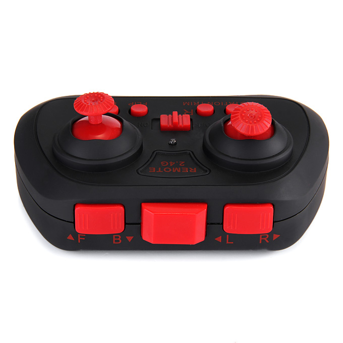 Global Drone GW008 Mini Skull 2.4G 4CH 6Axis Automatic Parallel System 3D Rolling RC Quadcopter - Red