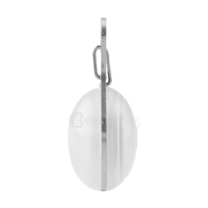 NiteIze SLG-06-07 Multi-functional Stainless Steel Outdoor Carabiner w/ LED - White + Silver