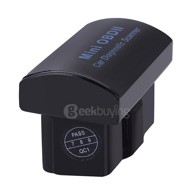 Mini OBDII Bluetooth Car Diagnostic Scanner - Black