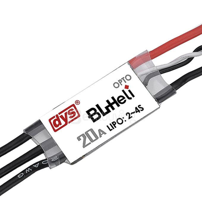DYS BL20A Mini 20A BLHeli ESC OPTO 2-4S for QAV160/180/250/300/330 DYS BE1806 2300KV Brushless Motor 2-3S