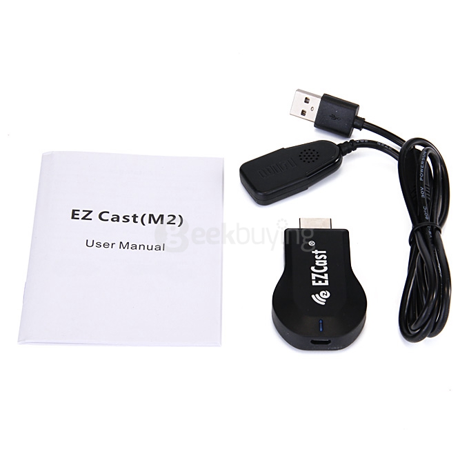 Ezcast M2 Miracast TV Dongle for IOS Android Windows DLNA Miracast Airpaly MirrorOP - Black