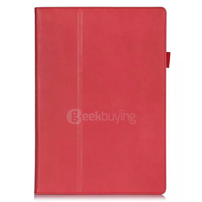 New Professional Slim PU Leather Folio Case for Microsoft Surface Pro 4 12.3 Inch Tablet PC - Red