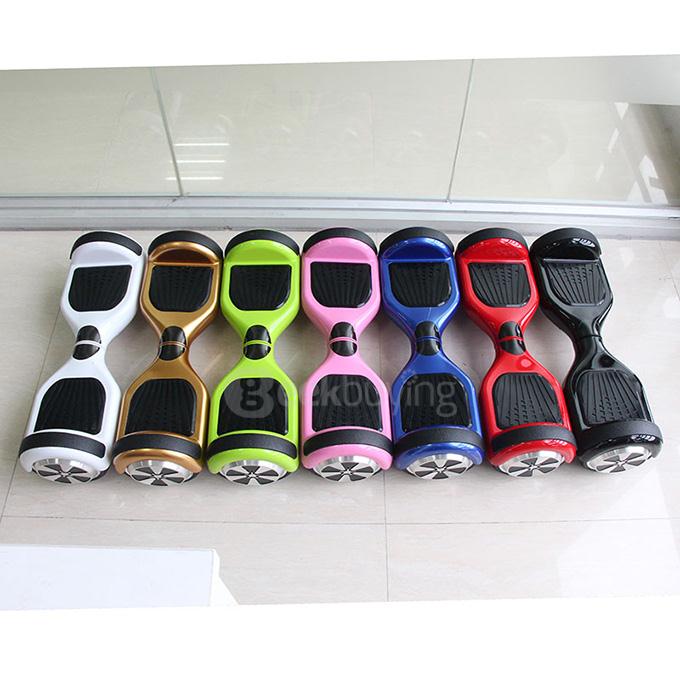 6.5 Inches 2200mAh Dual Wheel Self Balancing Scooter Electric Urban Shredder Drifting Board with Bumper - Pink