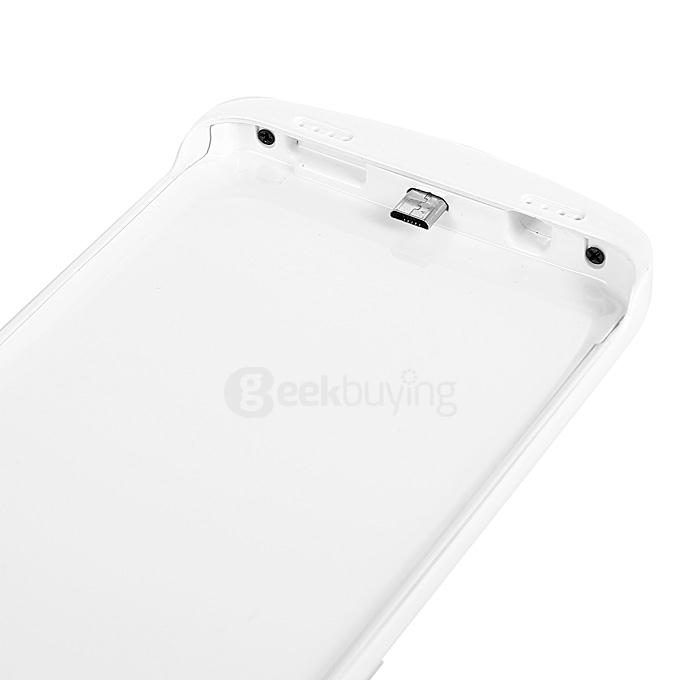 Link Dream External Backup Battery Case 4000mAh with Capacity Indicator Light for Samsung Galaxy Note 5 - White