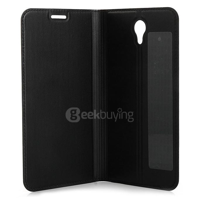 Original Flip Cover Protective Leather Case for UMI Emax Mini Smartphone - Black