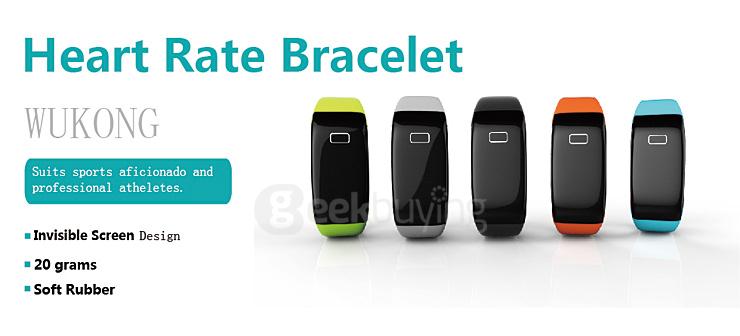 Makibes JW018 BT4.0 Smartband Wristband with Heart Rate Monitor Activity Tracker for IOS & Android - Blue