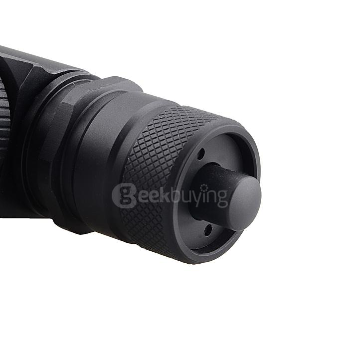 FandyFire CREE XM-L2 T6 1000lm 1-Mode Cool White Light Diving Flashlight w/ Strap - Black