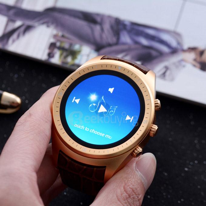 K8 3G Smart Watch Phone Android 4.4 MTK6572 512MB 4GB Heart Rate Monitor FM WiFi GPS Dialer GSM 3G Phone Book Anti Lost - Black