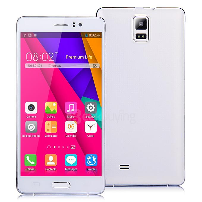 JIAKE N9105 5.5inch QHD MTK6572 Dual Core 1.2GHz Smartphone Android 4.4.2 512MB 4GB 5.0MP 3G GPS Smart Wake - White