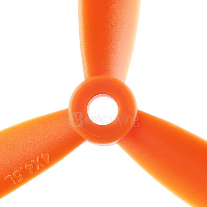 4045 3-Blade Propellers CW CCW - Orange