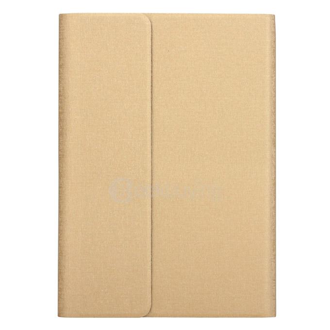 Removable Folding Bluetooth Keyboard with PU Leather Cover Case for IPAD MINI Tablet - Golden