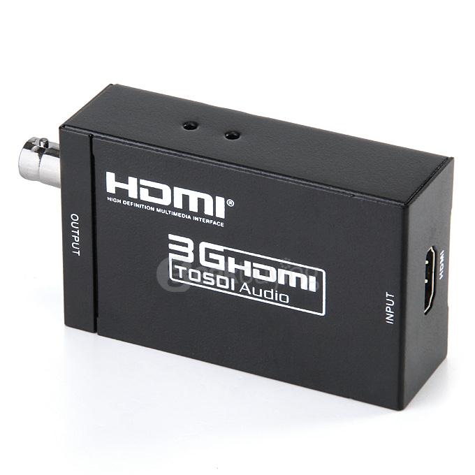 HDV-S009 Mini 3G HDMI to SDI Converter Adapter SD-SDI HD-SDI 3G-SDI - Black