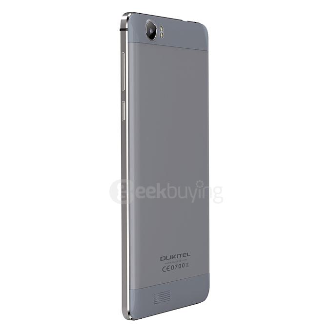 Oukitel K6000 5.5inch IPS HD 4G LTE 6000mAh Android 5.1 Smartphone 64-Bit MT6735 Quad Core 2GB 16GB 13.0MP - Gray