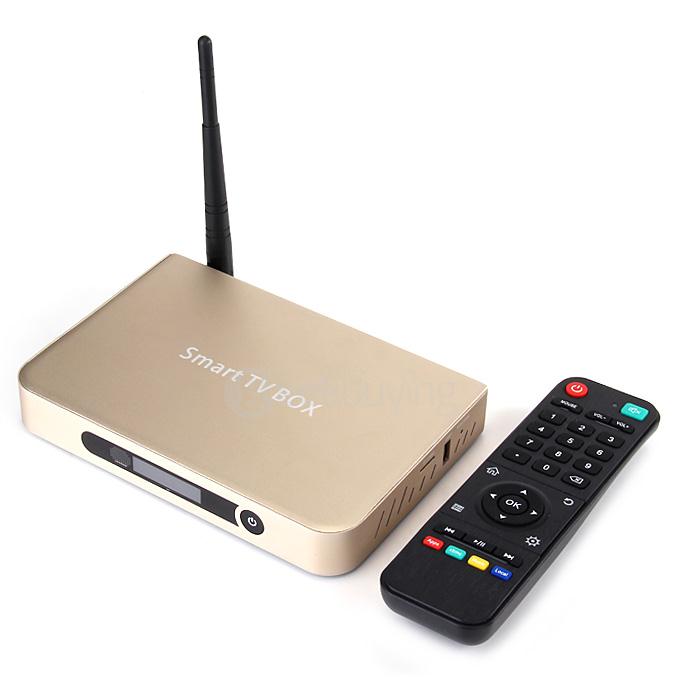 T9 4K TV BOX Amlogic S812 Quad Core 2G/8G 2.4G/5G WIFI Bluetooth4.0 KODI HDMI Dolby 3D - Gold