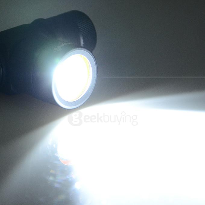 FandyFire CREE XM-L2 T6 1000lm 1-Mode Cool White Light Diving Flashlight w/ Strap - Black