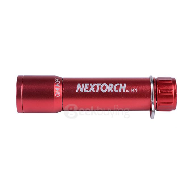 NEXTORCH EDC K1 Portable Mini 40LM White Light Flashlight w/ Key Chain - Red