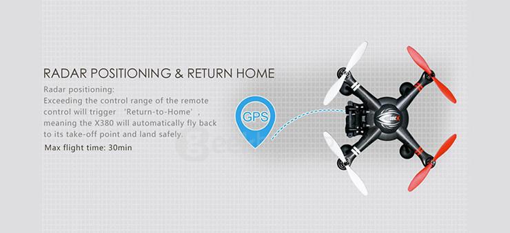 XK DETECT X380-B 1080P HD Camera GPS Compass Headless Mode RC Quadcopter Mode 2 RTF