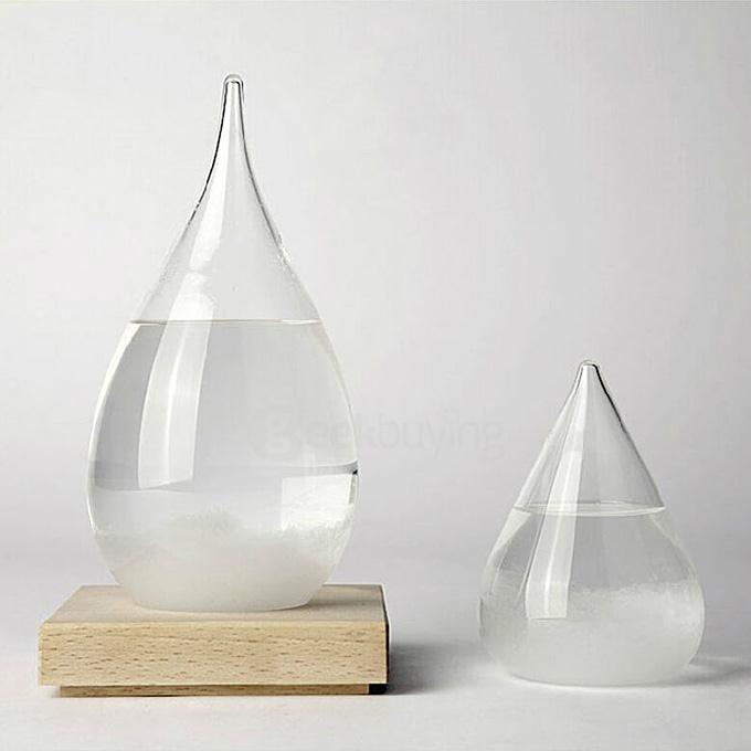 S Size Water Drop Weather Forecast Storm Glass Bottle Stylish Ornaments for Home Decor