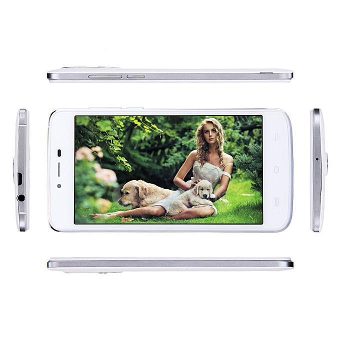 AMIGOO MG200 5.0inch QHD MTK6572 Dual Core 1.2GHz Smartphone Android 4.4 512MB 4GB 5.0MP 3G GPS Smart Wakeup - White