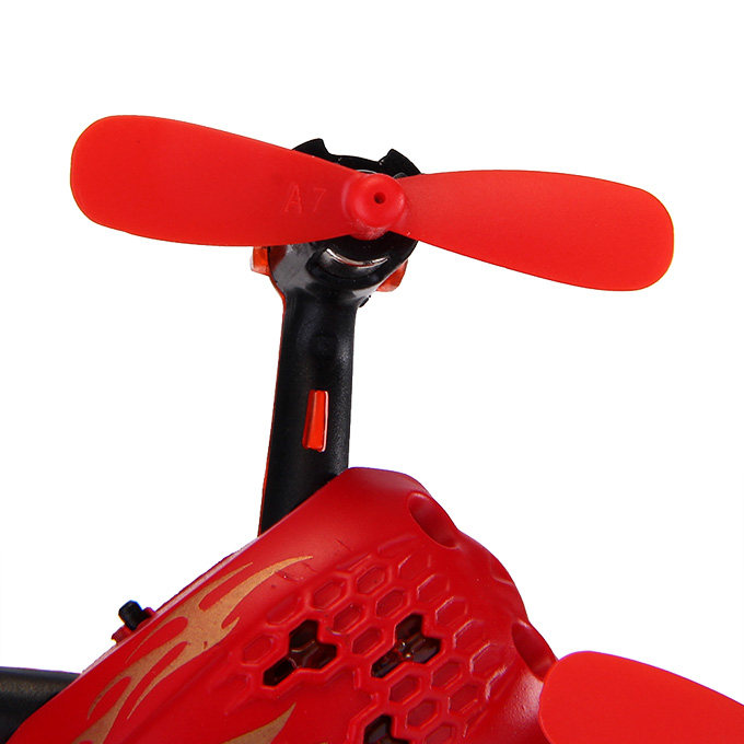 Global Drone GW008 Mini Skull 2.4G 4CH 6Axis Automatic Parallel System 3D Rolling RC Quadcopter - Red