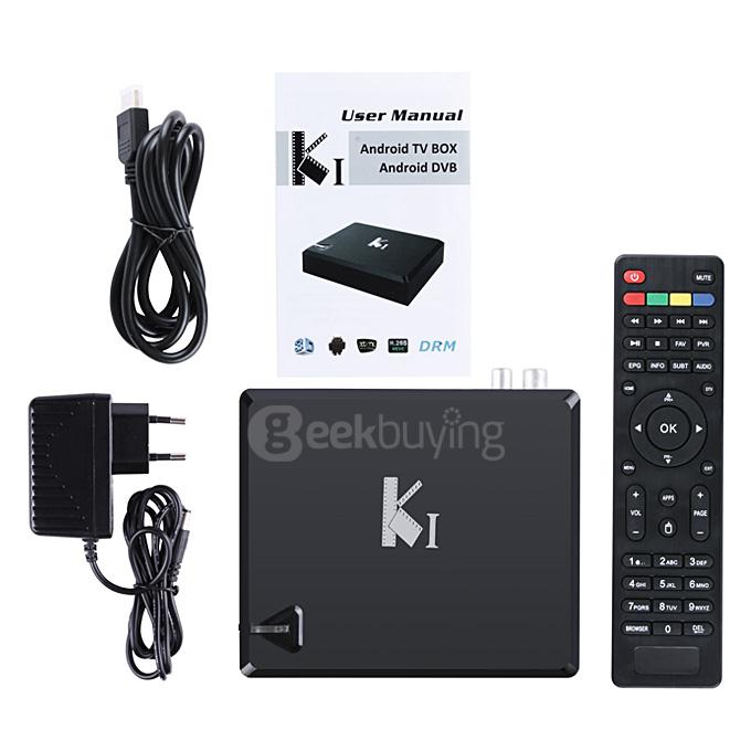 K1 DVB-T2 KODI TV BOX Android 4.4.2 Amlogic S805 Quad Core 1G/8G WIFI LAN HDMI 1080P DLNA AirPlay Miracast 3D