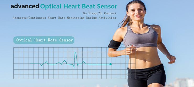 Makibes JW018 BT4.0 Smartband Wristband with Heart Rate Monitor Activity Tracker for IOS & Android - Blue