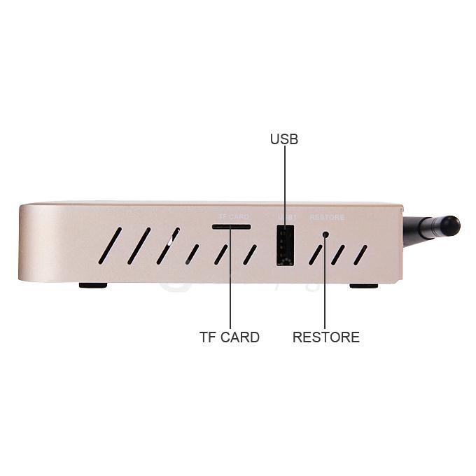 T9 4K TV BOX Amlogic S812 Quad Core 2G/8G 2.4G/5G WIFI Bluetooth4.0 KODI HDMI Dolby 3D - Gold