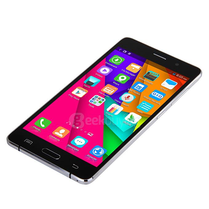 JIAKE N9105 5.5inch QHD MTK6572 Dual Core 1.2GHz Smartphone Android 4.4.2 512MB 4GB 5.0MP 3G GPS Smart Wake - Black