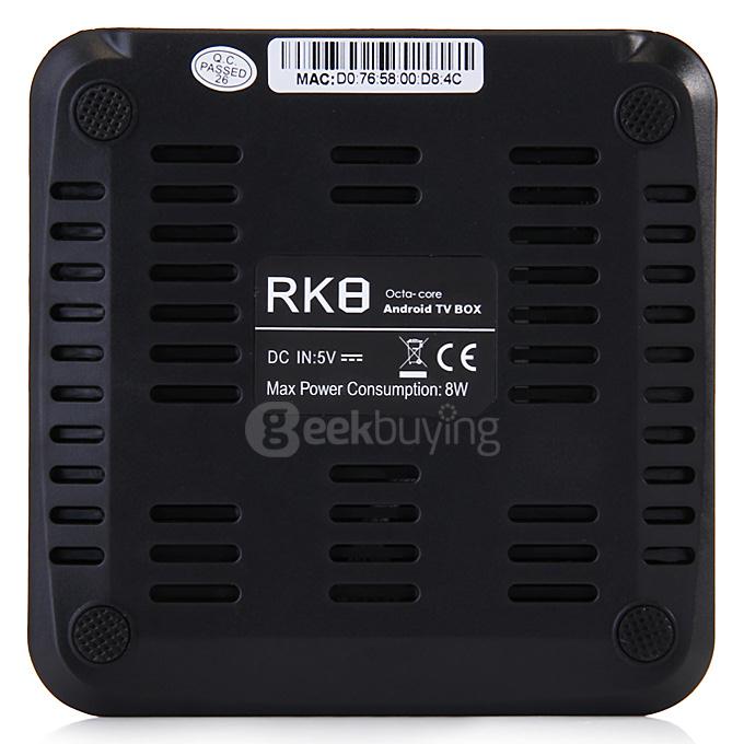 RK8 Android 5.1 4K TV BOX RK3368 Octa Core 2G/8G 2.4G/5G Dual Band WIFI Bluetooth4.0 KODI HDMI2.0 DLNA AirPlay Miracast 3D