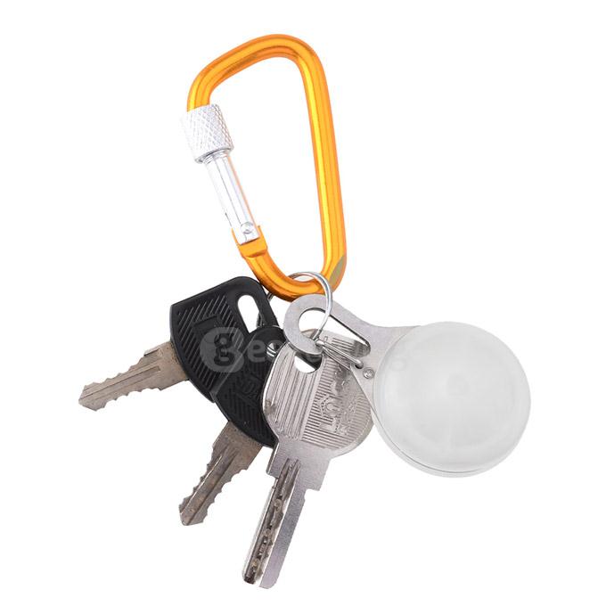 NiteIze SLG-06-07 Multi-functional Stainless Steel Outdoor Carabiner w/ LED - White + Silver