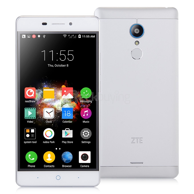 ZTE V5 3 / V5 PRO 5.5inch 4G LTE Android 5.1 2GB 16GB Smartphone 64bit Snapdragon 615 Octa Core Fingerprint ID 13.0MP - Silver