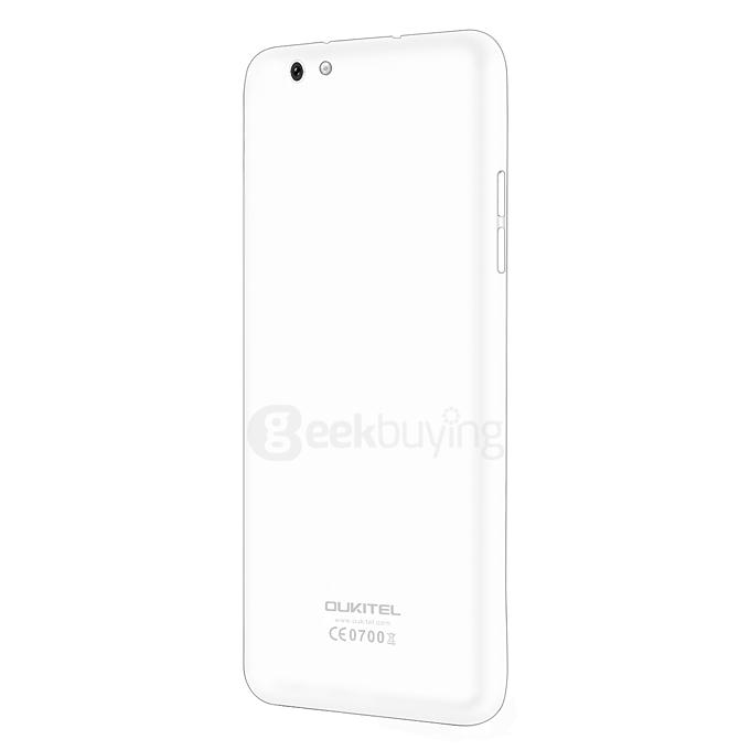 Oukitel U7 Pro 5.5inch IPS HD Android 5.1 1GB RAM 8GB ROM Smartphone MT6580 Quad Core 1.3GHz 13.0MP 3G GPS - White