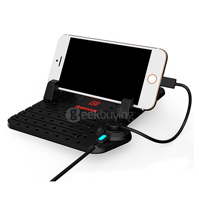 REMAX Creative Mobile Phone Holder Anti-skid Car Holder Mount - Black