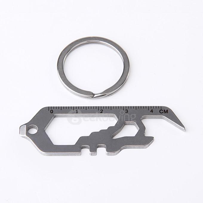 Sanrenmu GJ037Z Multifunctional Tool Multitool Bottle Opener Key Ring for Home Outdoor
