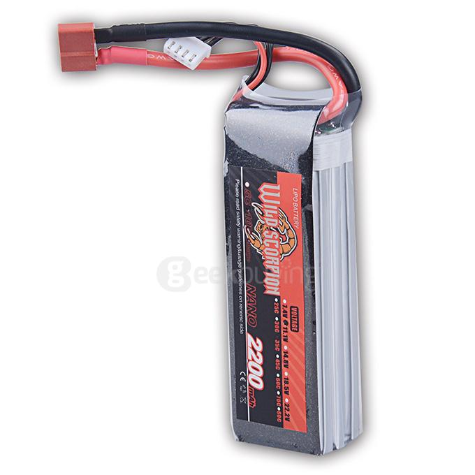 Wild Scorpion 11.1V 2200mAh 35C Battery T Plug for RC Model