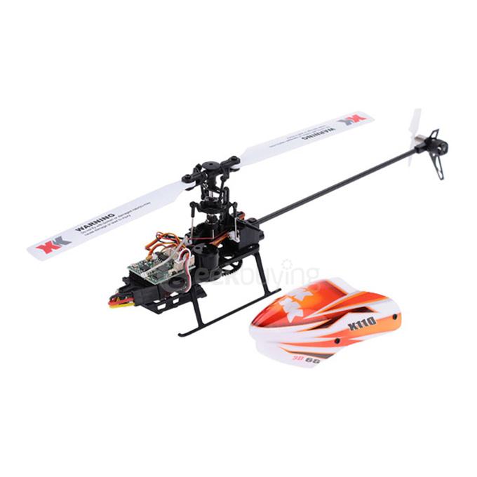 XK K110 Blast 6CH Brushless 3D6G System RC Helicopter BNF Without Transmitter