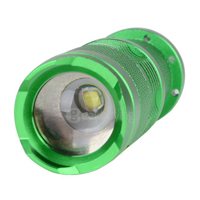 UltraFire SK68XPE 1-LED 400LM 1-Mode Cool White Light Flashlight w/ Clip - Green