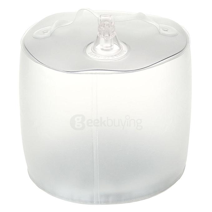 Portable Inflatable 10-LED RGB Light Solar Powered Folding Lantern w/ 8-Mode - Colorful Light