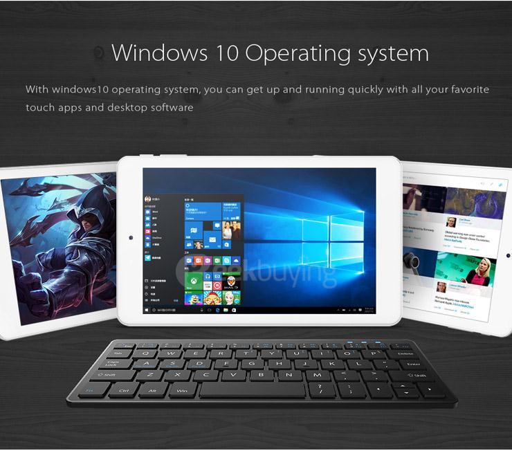 Cube iWork8 Ultimate 8 Inch Windows10 Multi-language Version 2GB/32GB Tablet PC Intel Cherry Trail Z8300 Quad Core 1.84GHz IPS 1280*800 Bluetooth HDMI WiDi - White