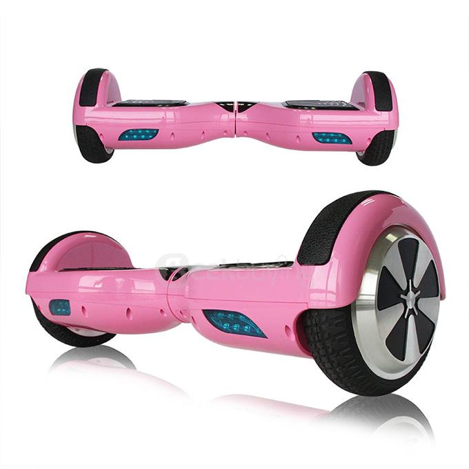 6.5 Inches 2200mAh Dual Wheel Self Balancing Scooter Electric Urban Shredder Drifting Board with Bumper - Pink