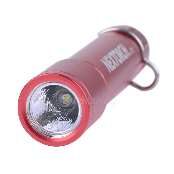 NEXTORCH EDC K1 Portable Mini 40LM White Light Flashlight w/ Key Chain - Red